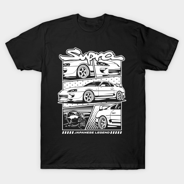 Supra MK4 White Print T-Shirt by cturs